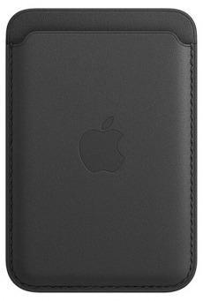 Кардхолдер для Apple iPhone 13 /13 Mini /13 Pro/13 Pro Max Leather Wallet MagSafe (черный)