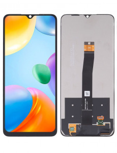 Дисплей для Xiaomi Redmi 10C тачскрин черный OEM