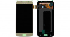 Дисплей для Samsung SM-G920F Galaxy S6 тачскрин золотой OLED