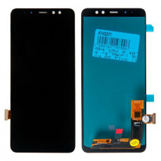 Дисплей для Samsung SM-A730F Galaxy A8 Plus 2018 тачскрин черный OLED