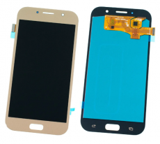 Дисплей для Samsung SM-A720F Galaxy A7 2017 тачскрин золотой OLED