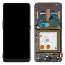 Дисплей для Samsung SM-A805F Galaxy A80 GH82-20348A в рамке тачскрин черный OEM