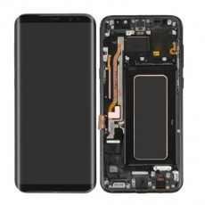 Дисплей для Samsung SM-G950F Galaxy S8 тачскрин в рамке черный OEM LCD