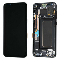 Дисплей для Samsung SM-G955F Galaxy S8 Plus в рамке тачскрин черный OEM LCD