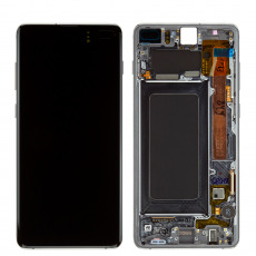 Дисплей для Samsung SM-G975F Galaxy S10 Plus тачскрин с рамкой черный OEM