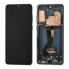 Дисплей для Samsung SM-G985F Galaxy S20 Plus в рамке + тачскрин (черный) (оригинал LCD)