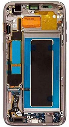 Средняя часть корпуса для Samsung G935 Galaxy S7 Edge (золотой) (Б/У)