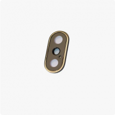 Стекло камеры и рамка для iPhone XS Max золотой