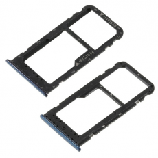 Держатель SIM-карты  Лоток для Huawei Honor 6C Pro (JMM-L22) синий