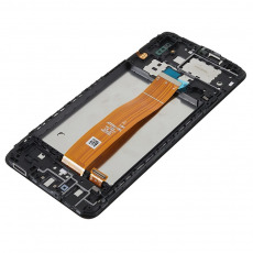 Дисплей для Samsung A022F Galaxy A02 в рамке тачскрин черный OEM