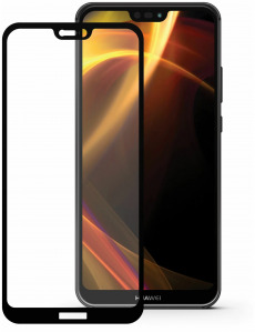 Защитное стекло 20D для Honor Huawei P20 Lite, Nova 3E ANE-LX1 Full черный