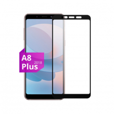 Защитное стекло 9D для Samsung Galaxy A8 Plus FULL, Частично (только прозрачные): Samsung Galaxy A6 Plus (2018), A7 (2018) SM-A730