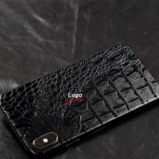Пленка защитная гидрогелевая для  iPhone Xr задняя панель кожа крокодила