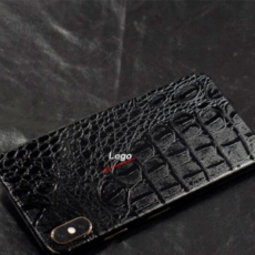 Пленка защитная гидрогелевая для iPhone X и Xs задняя панель  кожа крокодила