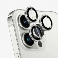 Защитное стекло камеры iPhone 14 и 14 Plus серебрянный