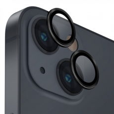 Защитное стекло камеры для iPhone 14 и 14 Plus блестящие черный