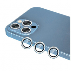 Защитное стекло камеры для iPhone 13 Pro и 13 Pro Max металлик синий