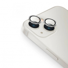 Защитное стекло камеры для iPhone 13 и 13 Mini металлик серый