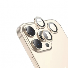 Защитное стекло камеры для iPhone 13 и 13 Mini металлик золотой