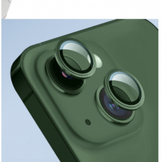 Защитное стекло камеры для iPhone 13 и 13 Mini металлик зелёный