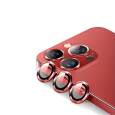 Защитное стекло камеры для iPhone 12 Pro Max металлик красный