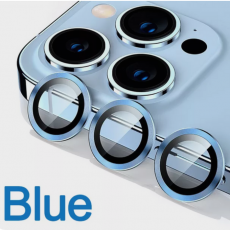 Защитное стекло камеры для iPhone 12 Pro Max светящийся голубой