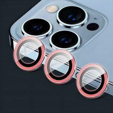 Защитное стекло камеры для iPhone 11 Pro и 11 Pro Max 12 Pro металлик розовый
