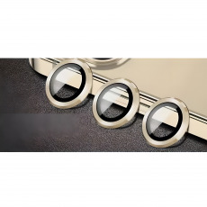 Защитное стекло камеры для iPhone 11  12 и 12 Mini блестящие золотой