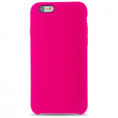 Чехол Apple iPhone 6 Plus / 6S Plus Liquid Silicone Case (закрытый низ) (ярко-розовый)