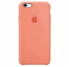Чехол Apple iPhone 6 / 6S Silicone Case №29 (персиковый-красный)