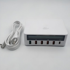 Многопортовая USB-анализатор Smart для беспроводной зарядки 4 Usb и 1 Qc3.0