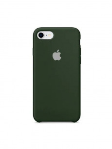 Чехол Apple iPhone 7 / 8 / SE 2020 Liquid Silicone Case №16 (закрытый низ) (сосново-зеленый)