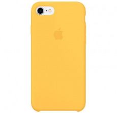 Чехол Apple iPhone 7 / 8 / SE 2020 Liquid Silicone Case №7 (закрытый низ) (желтый)