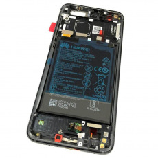 Дисплей для Huawei Honor 9, 9 Premium, STF-L09 тачскрин с рамкой и АКБ черный OEM