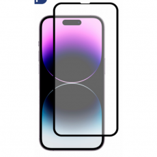 Защитное стекло для iPhone 14 Pro Max, 15 Plus безрамочное с сеткой для динамика