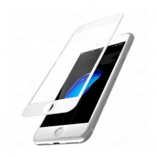 Защитное стекло Super для iPhone 7 Plus и 8 Plus FULL белый