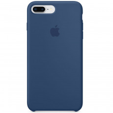 Чехол Apple iPhone 7 Plus / 8 Plus Liquid Silicone Case №2 (закрытый низ) (синий)