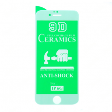 Защитное стекло Ceramics для iPhone 6 и 6s FULL белый