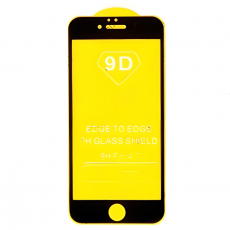 Защитное стекло 9D для iPhone 7, 8, SE 2020 FULL черный