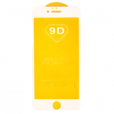 Защитное стекло 9D для iPhone 6 и 6s FULL белый