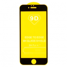 Защитное стекло 9D для iPhone 6 и 6s FULL черный