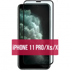 Защитное стекло для iPhone X и Xs  11 Pro FULL 20D с сеткой для динамика
