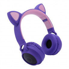 Беспроводные наушники CAT EAR HEADPHONES  BT028C (фиолетовые)