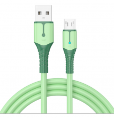 Кабель Micro USB Z-03 2.4A 1m (зелёный)