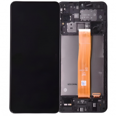 Дисплей для Samsung SM-A127F Galaxy A12 A12S в рамке тачскрин черный OEM
