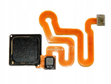 Шлейф со сканером отпечатка для Huawei Honor P9 (EVA-L19) / P9 Lite (VNS-L21) (touch id) (черный)