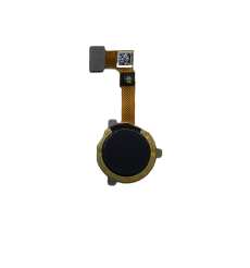 Шлейф со сканером отпечатка для Realme C21 на сканер отпечатка (черный)