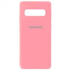 Чехол Samsung Silicone Cover для Galaxy S10 (G973) (розовый)