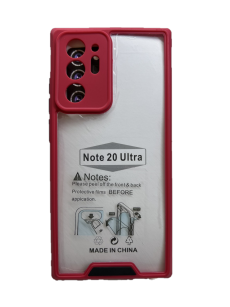 Чехол на Samsung SM-N985F Galaxy Note 20 Ultra противоударный с усиленными углами и защитой камеры (красный)