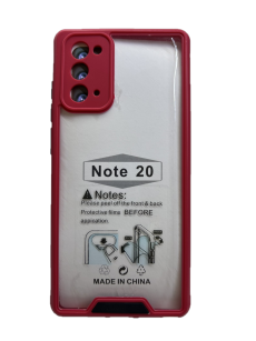 Чехол на Samsung Galaxy Note 20 противоударный с усиленными углами и защитой камеры (красный)